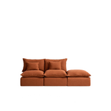2-Sitzer-Modularsofa Anarela mit abnehmbarem Bezug und Randmodul aus 100 % Leinen, 270 cm, FSC Mix Credit
