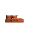 2-Sitzer-Modularsofa Anarela mit abnehmbarem Bezug und Randmodul aus 100 % Leinen, 270 cm, FSC Mix Credit