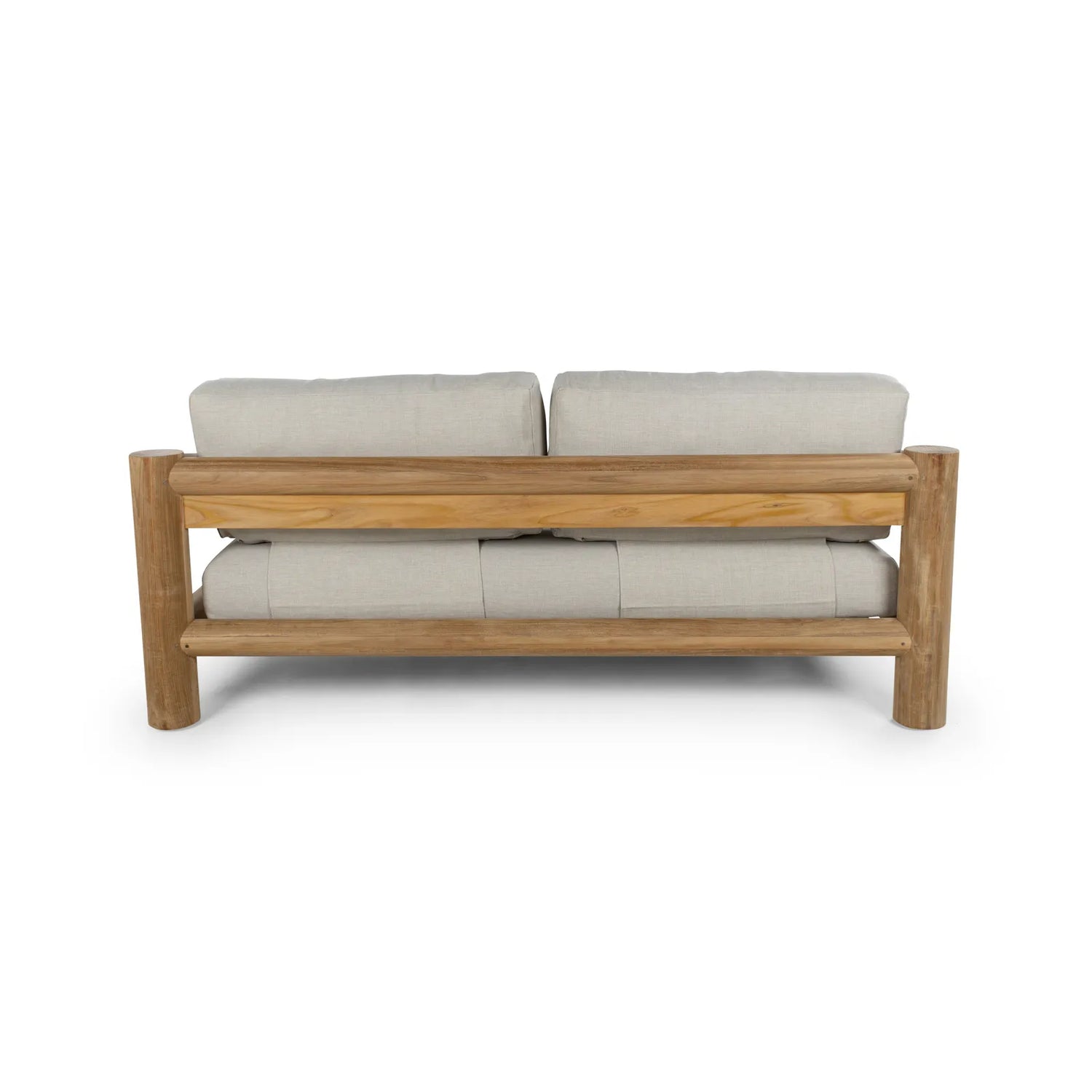 3-Sitzer Garten Sofa Camogli Teakholz in Natur, 191×92×66 cm - ZEN ZONE Furniture