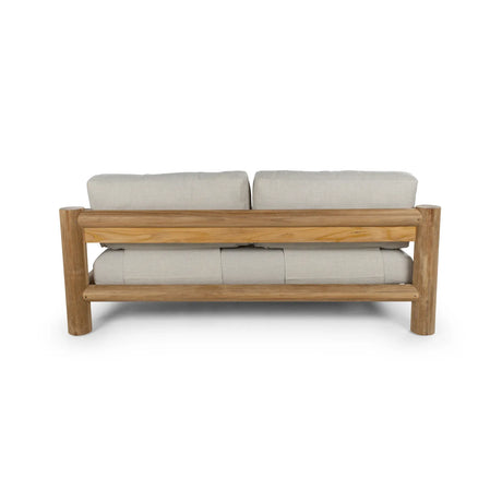3-Sitzer Garten Sofa Camogli Teakholz in Natur, 191×92×66 cm - ZEN ZONE Furniture