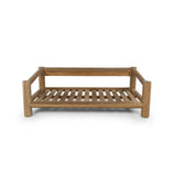 3-Sitzer Garten Sofa Camogli Teakholz in Natur, 191×92×66 cm - ZEN ZONE Furniture
