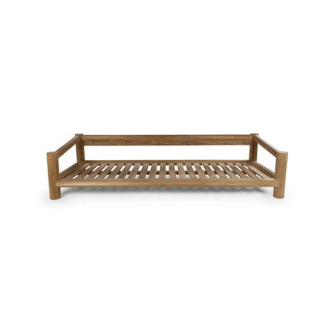 4-Sitzer Garten Sofa Camogli Teakholz in Natur, 276×92×66 cm - ZEN ZONE Furniture