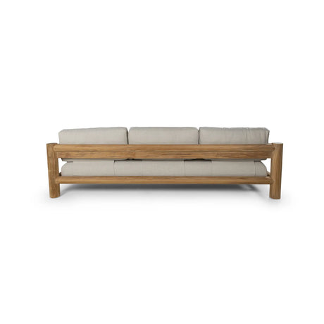 4-Sitzer Garten Sofa Camogli Teakholz in Natur, 276×92×66 cm - ZEN ZONE Furniture