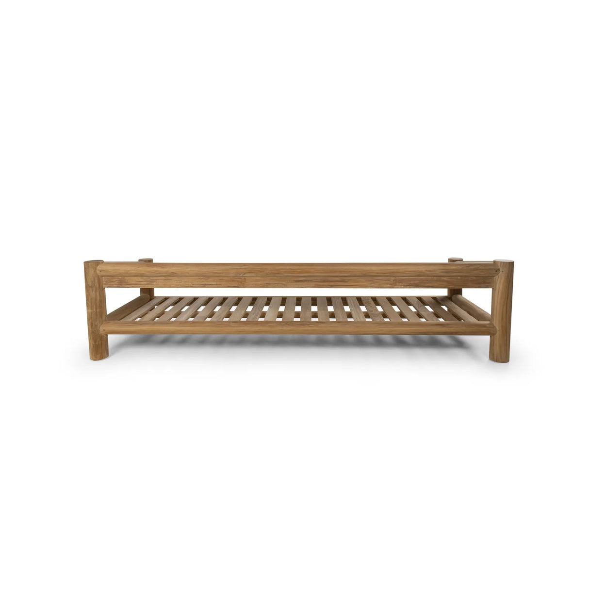 4-Sitzer Garten Sofa Camogli Teakholz in Natur, 276×92×66 cm - ZEN ZONE Furniture