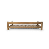 4-Sitzer Garten Sofa Camogli Teakholz in Natur, 276×92×66 cm - ZEN ZONE Furniture