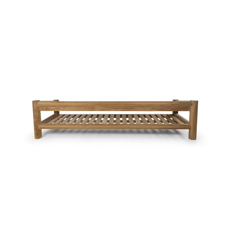 4-Sitzer Garten Sofa Camogli Teakholz in Natur, 276×92×66 cm - ZEN ZONE Furniture