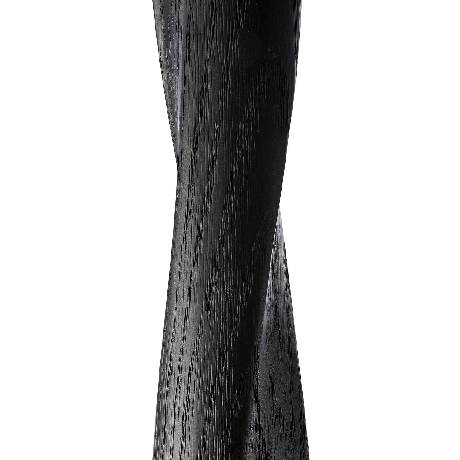 Torsion Esstisch - lackierte Eiche - schwarz - rund - 70 x 70 x 76 cm - ZEN ZONE