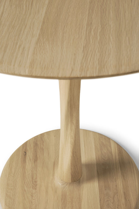 Torsion Esstisch - lackierte Eiche - rund - 90 x 90 x 76 cm - ZEN ZONE