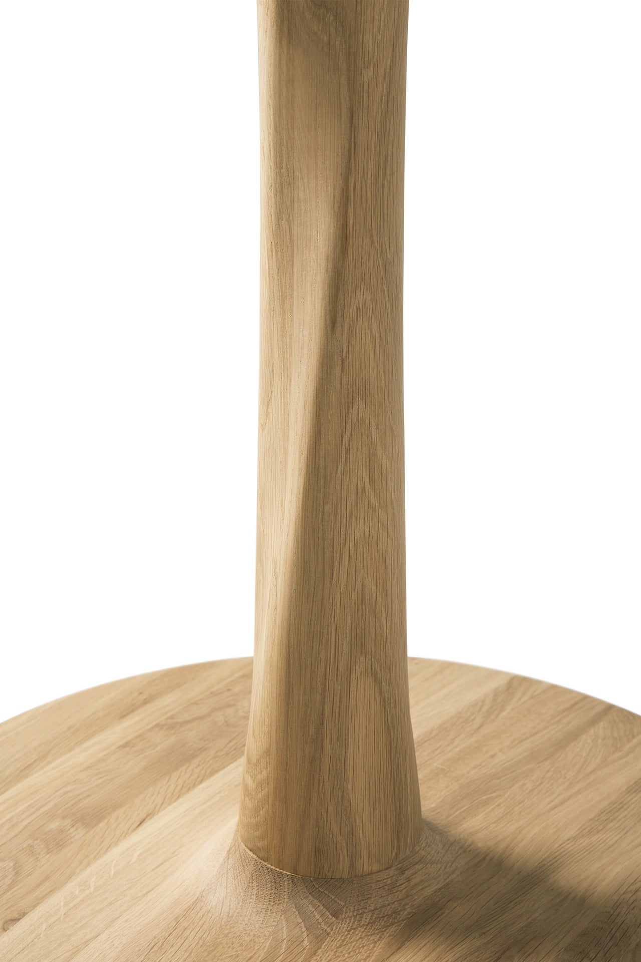 Torsion Esstisch - lackierte Eiche - rund - 90 x 90 x 76 cm - ZEN ZONE