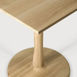 Torsion Esstisch - lackierte Eiche - quadratisch - 70 x 70 x 76 cm - ZEN ZONE Furniture