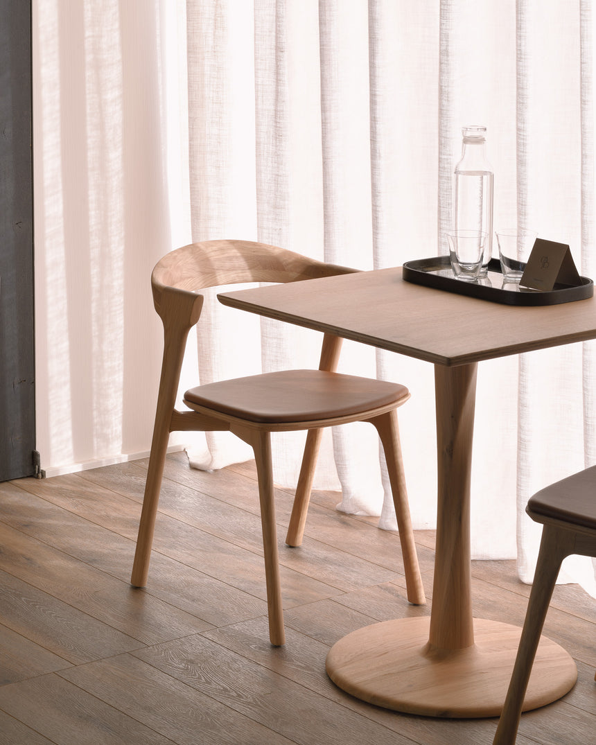 Torsion Esstisch - lackierte Eiche - quadratisch - 70 x 70 x 76 cm - ZEN ZONE Furniture