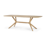 X Esstisch - Eiche - rechteckig - 224 x 100 x 76 cm - ZEN ZONE