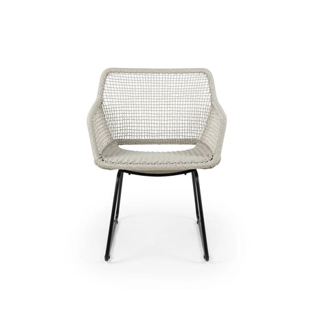 ESTA Gartenstuhl aus Aluminium Leinen geflechtet - ZEN ZONE Furniture