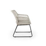 ESTA Gartenstuhl aus Aluminium Leinen geflechtet - ZEN ZONE Furniture