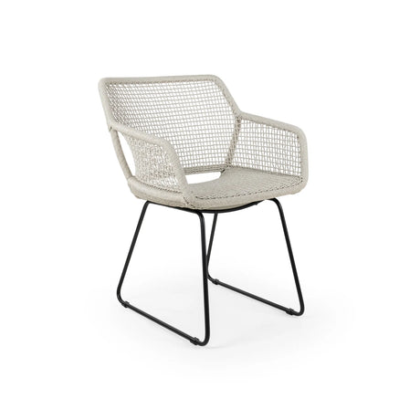 ESTA Gartenstuhl aus Aluminium Leinen geflechtet - ZEN ZONE Furniture