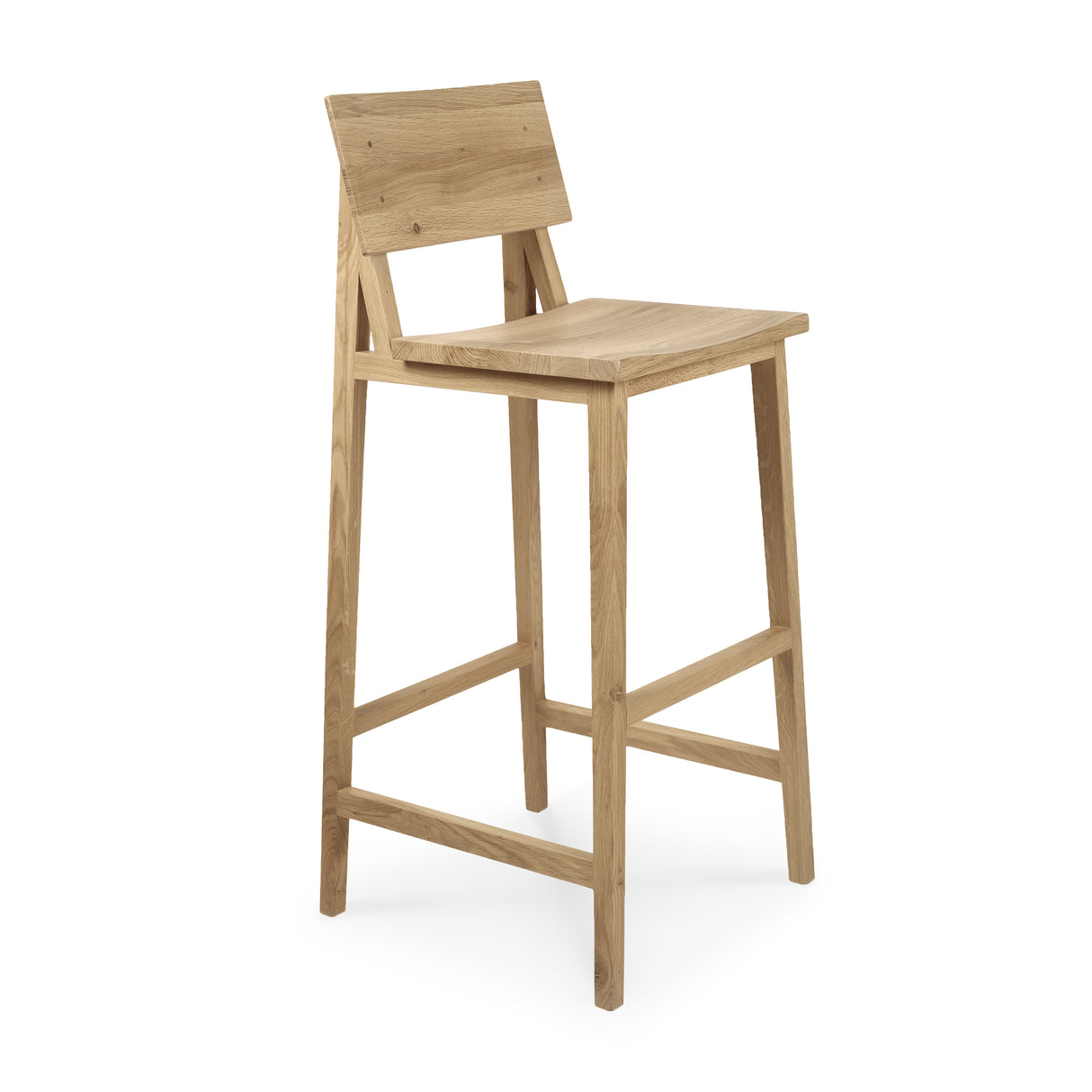 N4 Barhocker - lackierte Eiche - 48 x 50 x 110 cm - ZEN ZONE Furniture