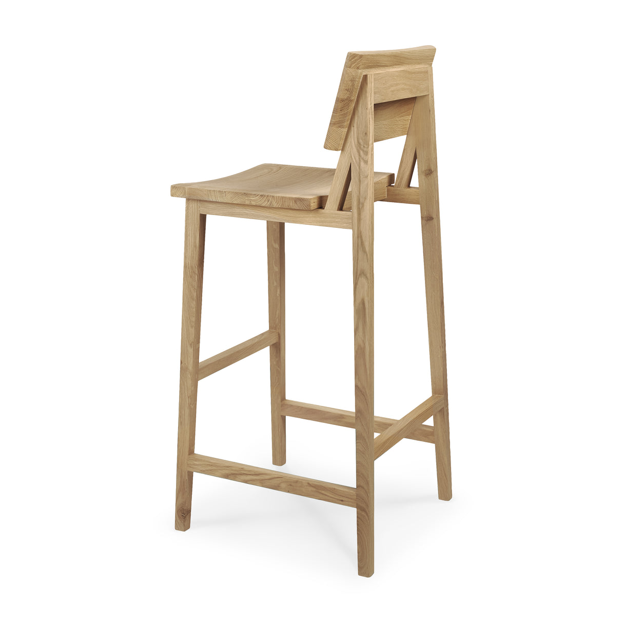 N4 Barhocker - lackierte Eiche - 48 x 50 x 110 cm - ZEN ZONE Furniture