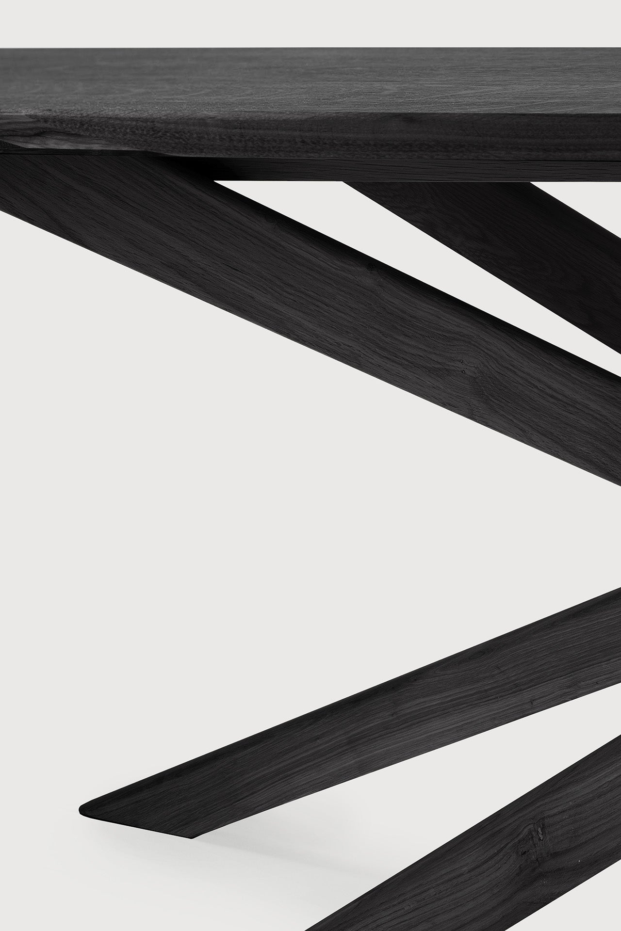 Mikado Esstisch - lackierte Eiche - schwarz - rechteckig - 203 x 106 x 76 cm - ZEN ZONE Furniture