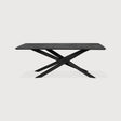 Mikado Esstisch - lackierte Eiche - schwarz - rechteckig - 240 x 110 x 76 cm - ZEN ZONE Furniture