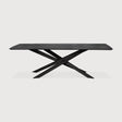 Mikado Esstisch - lackierte Eiche - schwarz - rechteckig - 280 x 110 x 76 cm - ZEN ZONE Furniture