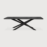 Mikado Esstisch - lackierte Eiche - schwarz - rechteckig - 280 x 110 x 76 cm - ZEN ZONE Furniture