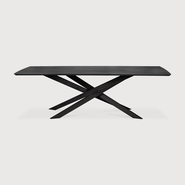 Mikado Esstisch - lackierte Eiche - schwarz - rechteckig - 280 x 110 x 76 cm - ZEN ZONE Furniture