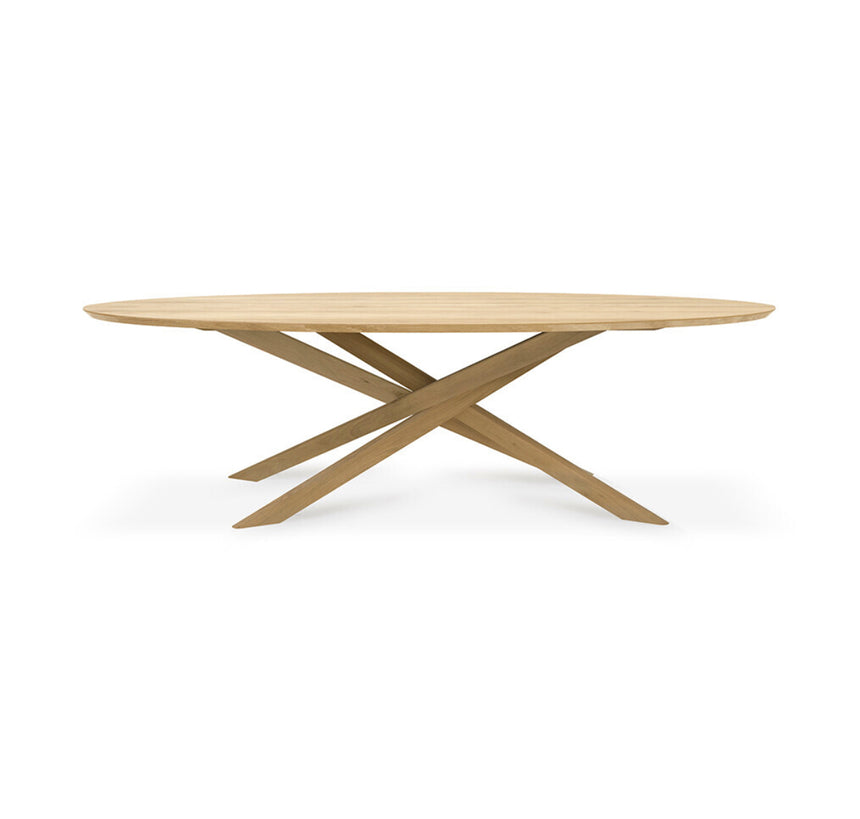 Mikado Esstisch - Eiche - oval - 267 x 138 x 76 cm - ZEN ZONE