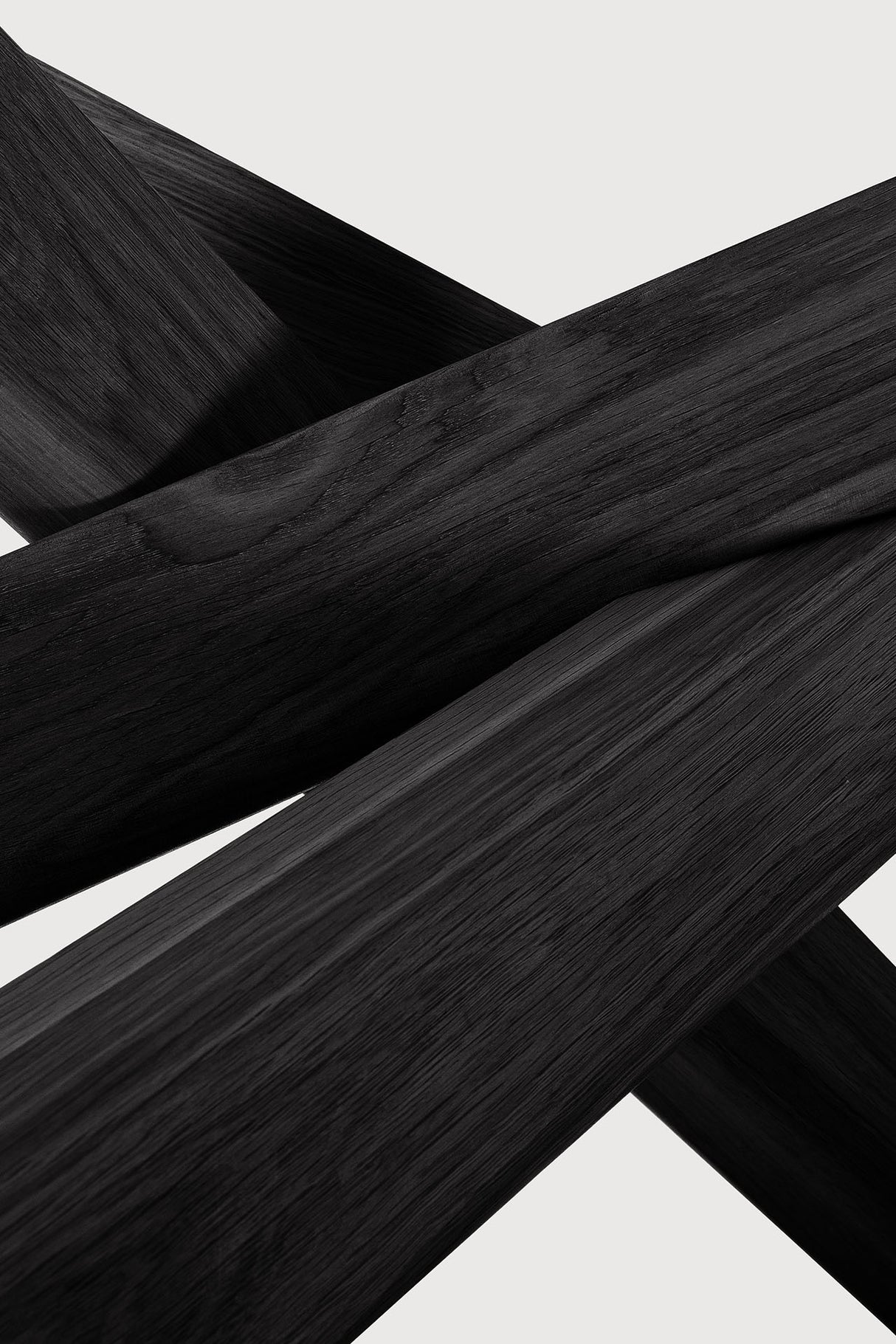 Mikado Esstisch - lackierte Eiche - schwarz - oval - 267 x 138 x 76 cm - ZEN ZONE Furniture