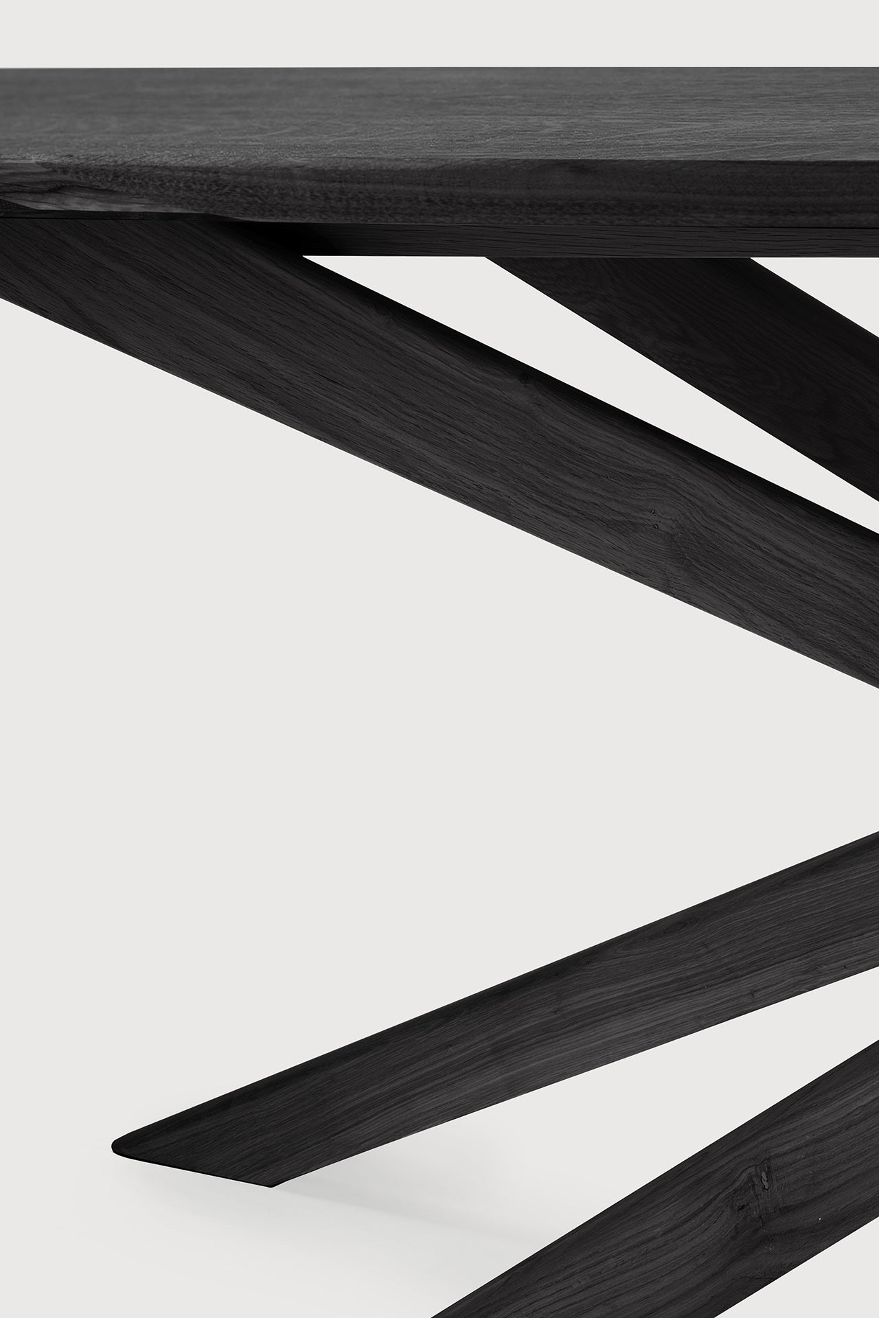 Mikado Esstisch - lackierte Eiche - schwarz - oval - 267 x 138 x 76 cm - ZEN ZONE Furniture