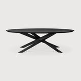 Mikado Esstisch - lackierte Eiche - schwarz - oval - 267 x 138 x 76 cm - ZEN ZONE Furniture