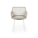 ESTA Gartenstuhl aus Aluminium Leinen geflechtet - ZEN ZONE Furniture