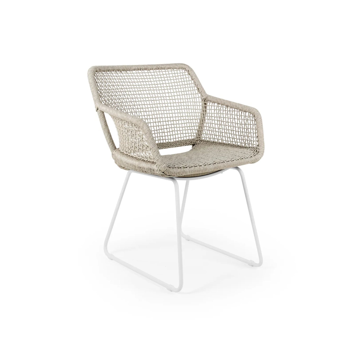 ESTA Gartenstuhl aus Aluminium Leinen geflechtet - ZEN ZONE Furniture