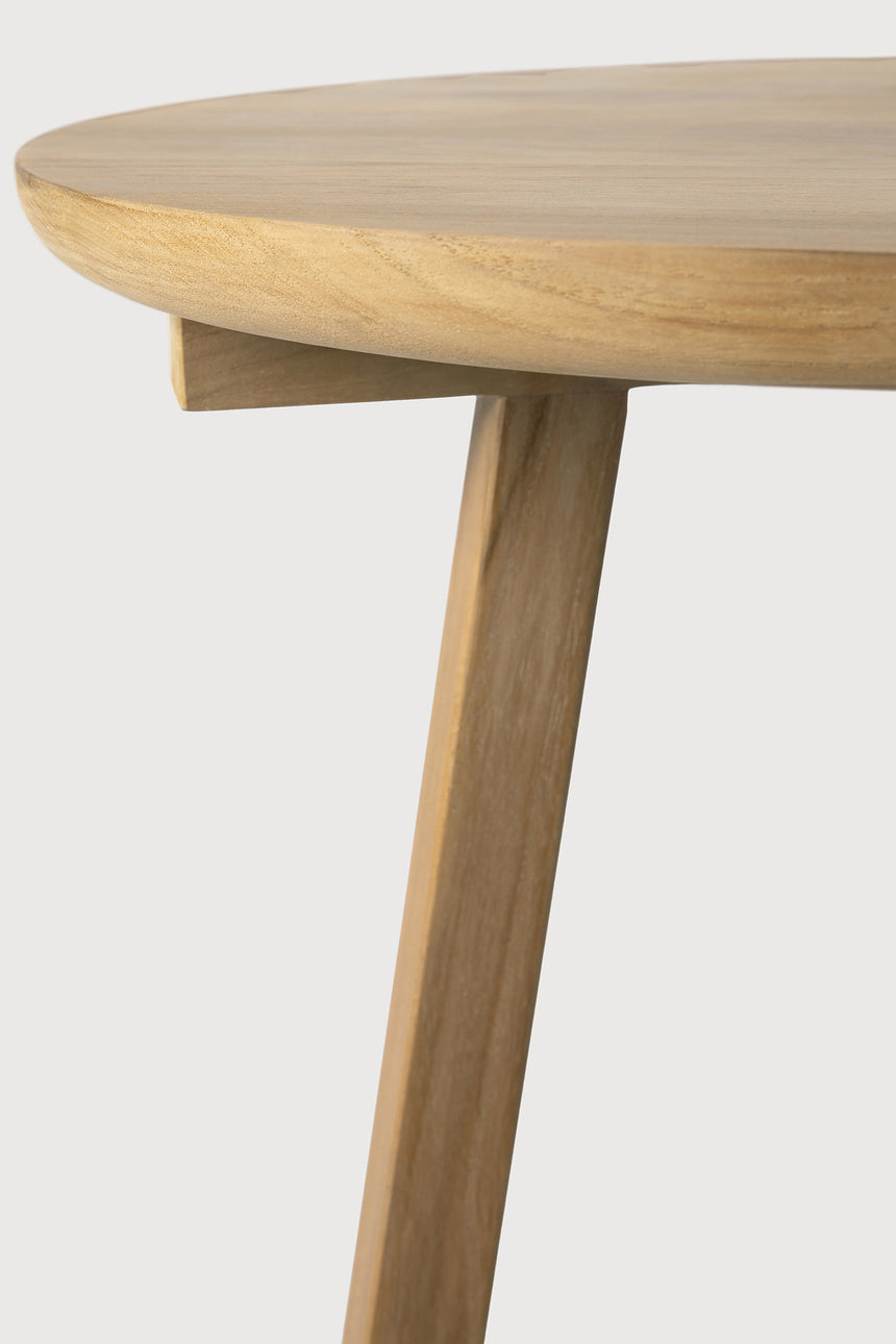 Tripod Beistelltisch - lackierte Eiche - rund - 46 x 46 x 56 cm - ZEN ZONE Furniture