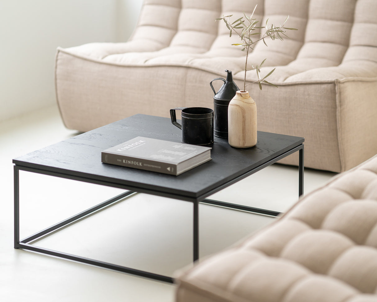 Thin Couchtisch - lackierte Eiche - schwarz - rechteckig - ZEN ZONE