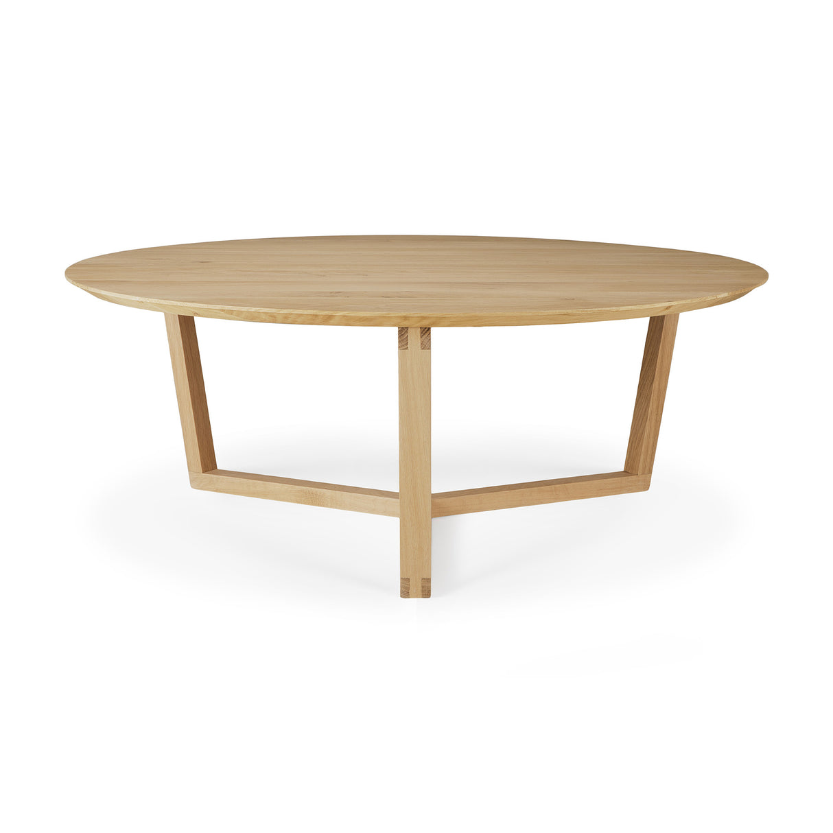 Dreibein-Couchtisch - lackierte Eiche - rund - ZEN ZONE