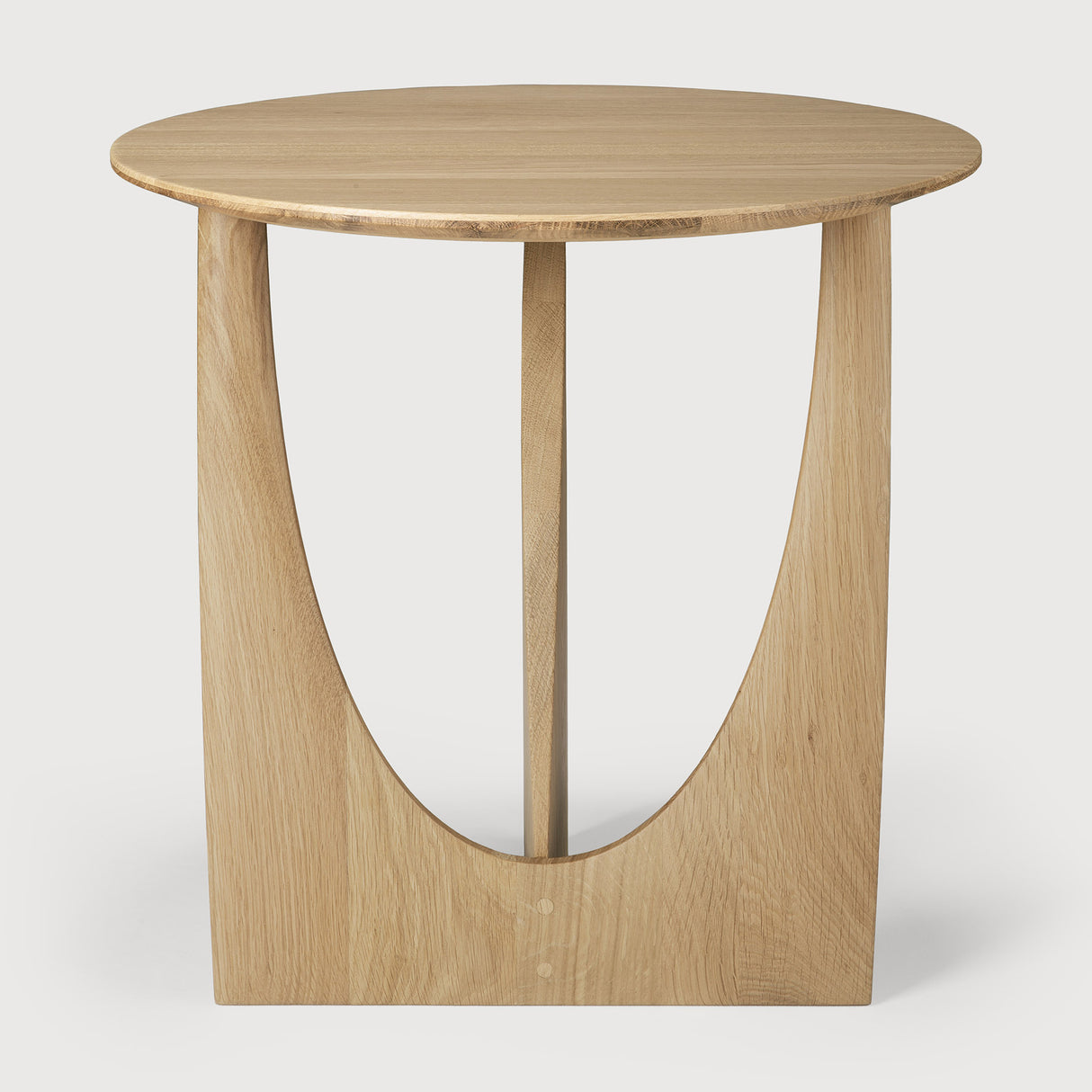 Geometric Beistelltisch - lackierte Eiche - rund - 51 x 51 x 50 cm - ZEN ZONE Furniture