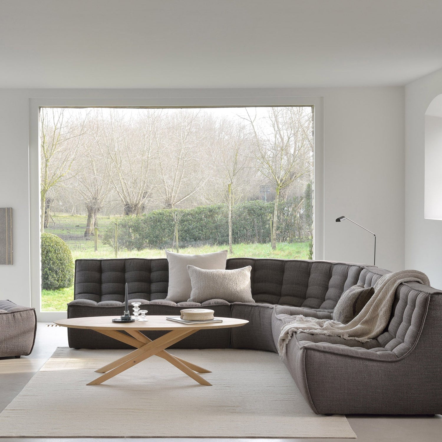 Mikado Couchtisch - Eiche - oval - ZEN ZONE