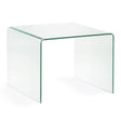 Burano Beistelltisch aus Glas 60 x 60 cm - ZEN ZONE