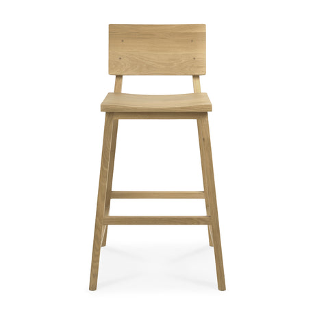N3 Tresenhocker - Eiche - 49 x 50 x 92 cm - ZEN ZONE Furniture