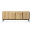 Stairs Sideboard - lackierte Eiche - 4 Türen - 200 x 46 x 80 cm - ZEN ZONE Furniture