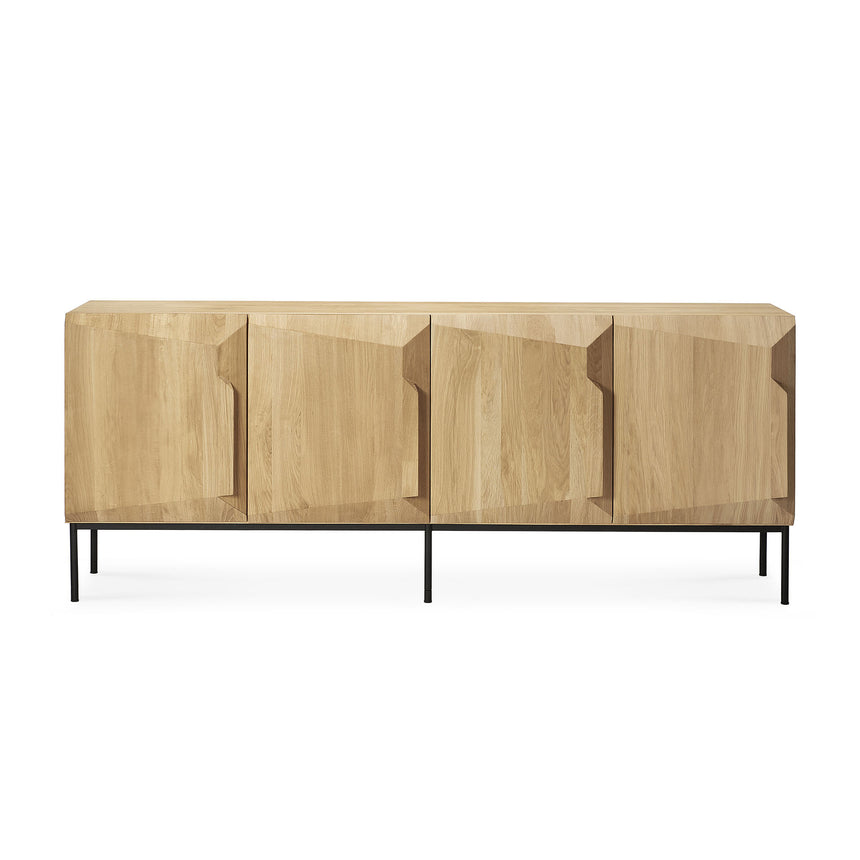 Stairs Sideboard - lackierte Eiche - 4 Türen - 200 x 46 x 80 cm - ZEN ZONE Furniture