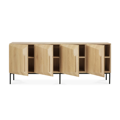 Stairs Sideboard - lackierte Eiche - 4 Türen - 200 x 46 x 80 cm - ZEN ZONE Furniture