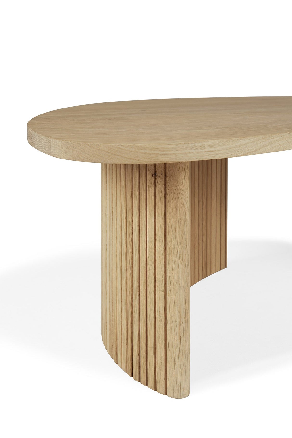 Boomerang Couchtisch - Eiche - Kieselsteinform - ZEN ZONE