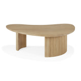 Boomerang Couchtisch - Eiche - Kieselsteinform - ZEN ZONE