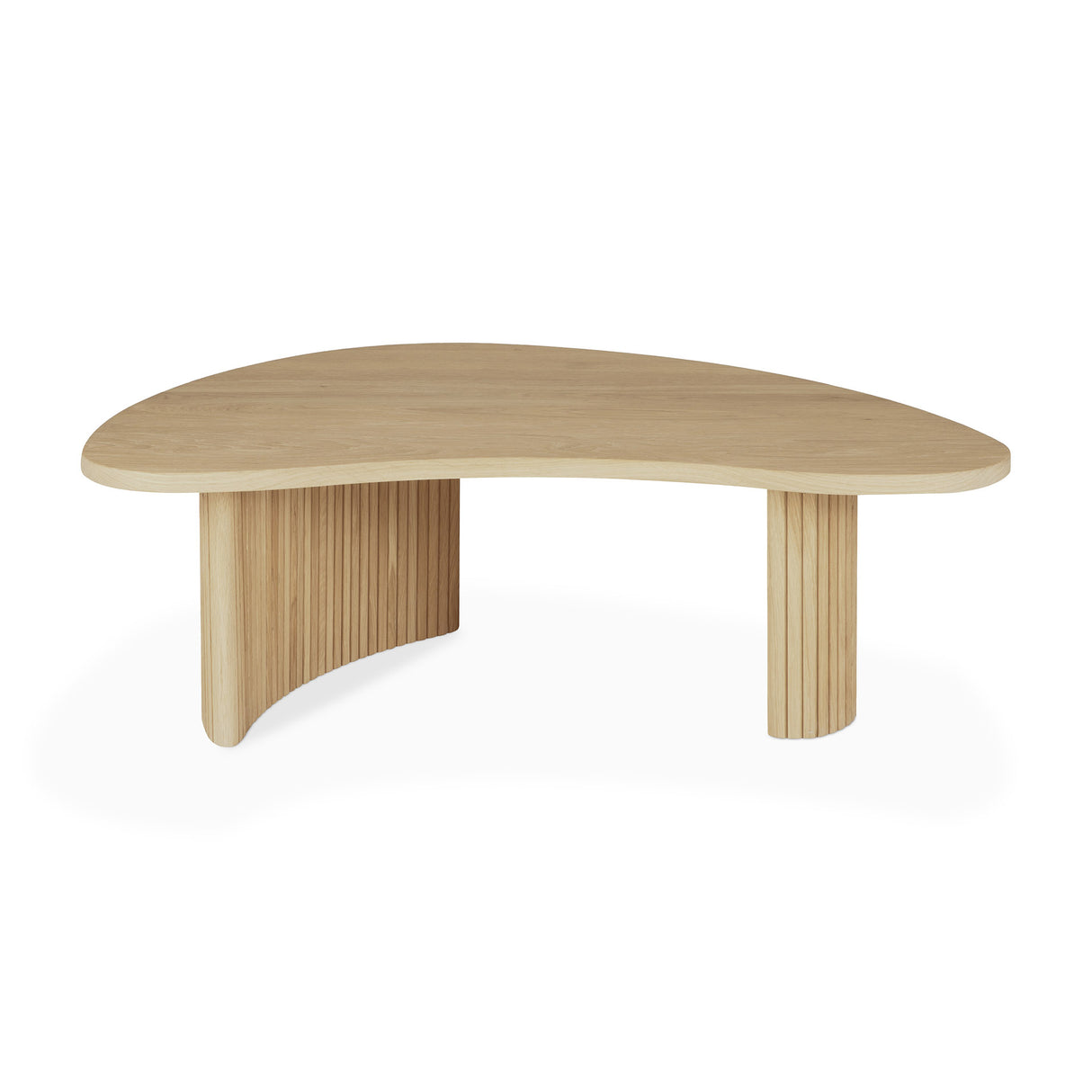 Boomerang Couchtisch - Eiche - Kieselsteinform - ZEN ZONE