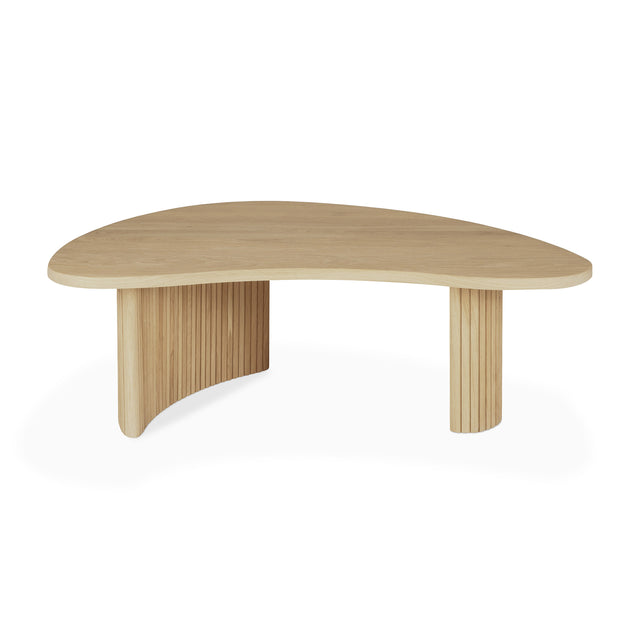 Boomerang Couchtisch - Eiche - Kieselsteinform - ZEN ZONE