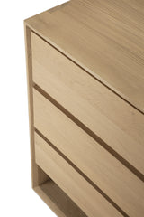 Nordic Kommode - Eiche - 3 Schubladen - 130 x 56 x 83 cm - ZEN ZONE Furniture