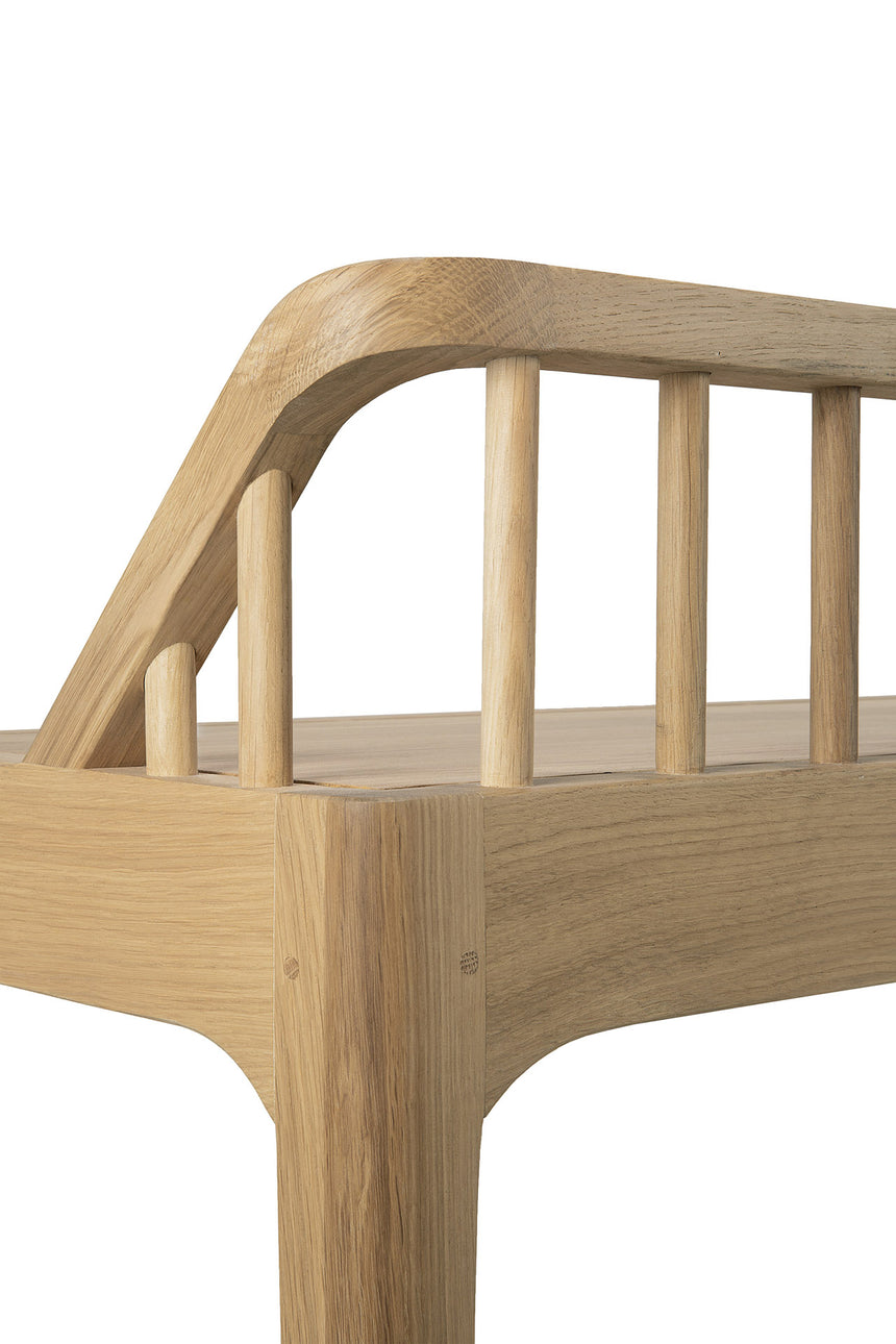 Spindle Sitzbank - Eiche - 150 x 35 x 60 cm - ZEN ZONE