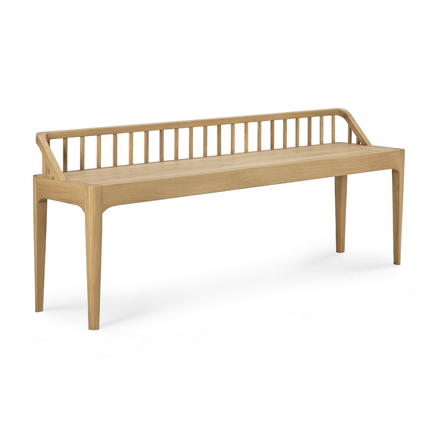 Spindle Sitzbank - Eiche - 150 x 35 x 60 cm - ZEN ZONE