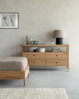 Spindle Kommode - Eiche - 4 Schubladen - 150 x 56 x 83 cm - ZEN ZONE Furniture